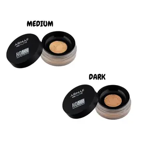 ARMAF BEAUTE HD LOOSE POWDER - DARK & MEDIUM - ULTRA FINE POWDER / POUDRE ULTRA FINE Net Wt. e 9g / 0.32oz Concealer Cosmetic Smooth Radiant