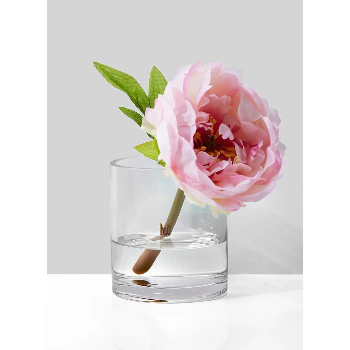 Glass Cylinder Hurricane Vase, 3.5" Diameter & 4" Tall, Pack of 12