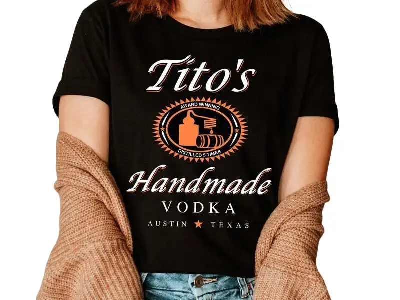 TITO'S Handmade Vodka Shirt, Tito shirt, Austin Texas Label Shirt