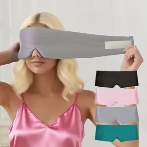 Real Silk Eye Mask, Full Coverage Soft Fabric, Smooth Texture, Safe Skin-Friendly, Comfortable Fit, Reusable Ice Pack, Sleep Aid Tool