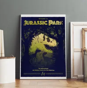 Jurassic Park Poster | Movie Poster| Rolled Poster Print | Movie Room Gift .Poster Decorations, Holiday Poster - Halloween Party Decorations.Wall Decor.Poster Gift For Holiday, Halloween, Birthday, Christmas