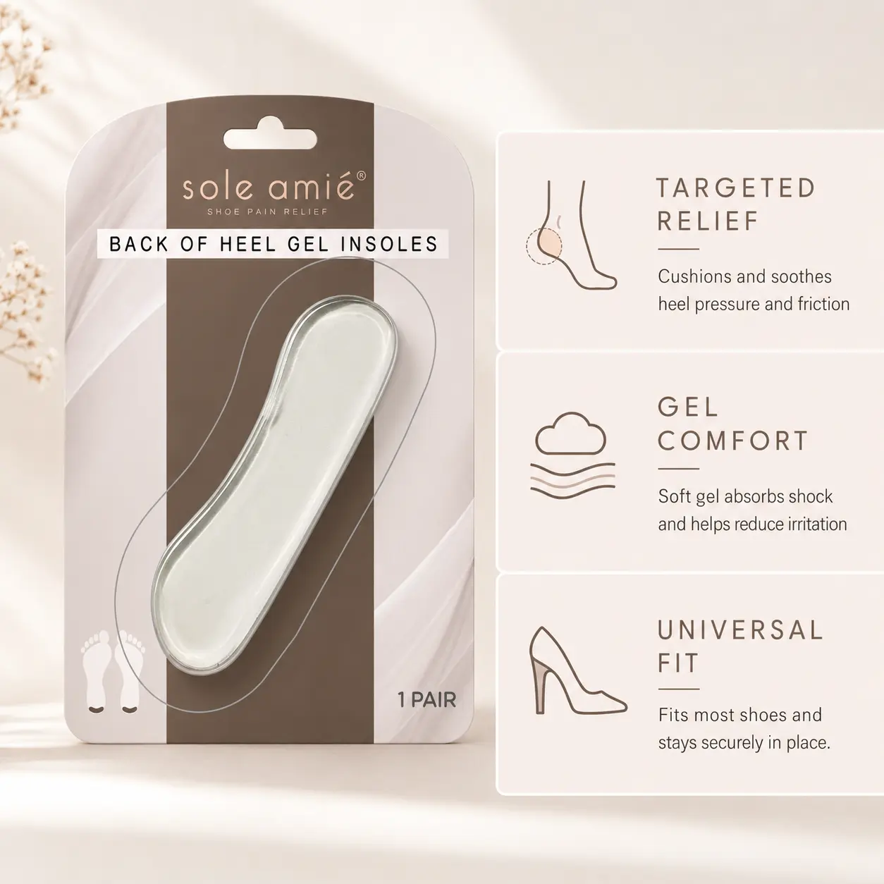 Back of Heel Gel Insoles