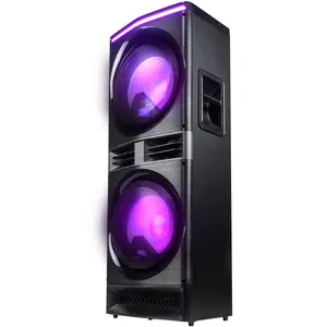 Gemini Sound GPK-1200 – 6000W Peak Power Dual 12" Woofers Bluetooth Party Speaker with LED Lighting, Mic & Guitar Inputs, USB/FM Radio, for Home Karaoke, BBQs, College Events