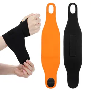2PCS Ulnar Wrist Brace for Carpal Tunnel, Ultra-Thin Wrist Wraps for Pain Relief Elastic Hand Braces Compression and Support for Fitness Enthusiasts for Right & Left Hand (Black, Orange)