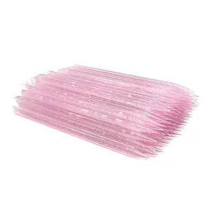 Medsuo 100 PCS Disposable Nail Sticks Double-End Multi Functional Cuticle Pusher Remover Nail Art Manicure Pedicure Tool for Cleaning Crafting, Applying Nail Strips Waxing Scraping Paint (Pink)
