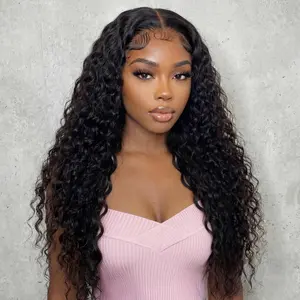 【NEW IN】Sunber 180% Density 13x6 Water wave HD Lace Frontal Wig Pre-Everything Ear To Ear Natural Hairline Glueless Huamn hair Wigs With Drawstring Reay to Wear