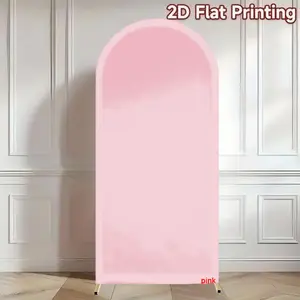 Outdoor Pink Arch Backdrop Double-sided Solid Color Covers for Birthday Party Fabric Cover Wedding Parties Decor Background, Party Decoration Supplies Wall Hanging Backdrop