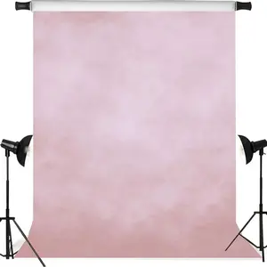 1PC,2D Flat Festival Photography Decor Backdrop, Retro Pink Minimalist Style, Professional Photo Studio Background, Suitable For Birthday Party, Wedding & Event Decoration, High - Definition, Ligh