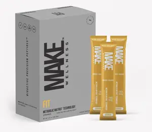 MAKE FIT by MAKE Wellness Sunrise Orange Drink with Proprietary Metabolic Matrix Technology for Performance Recovery & NAD+ Boost