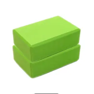 Yoga Block (Set of 2) - EVA Foam Block Soft Surface Foam Bolster Pillow Cushion Exercise Gym Training Pilates Meditation