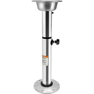 Adjustable Pedestal Marine RV Table Base Mount Caravan Motorhome Table Pedestal Stand Base 22-28 Inch for RV Marine Boat