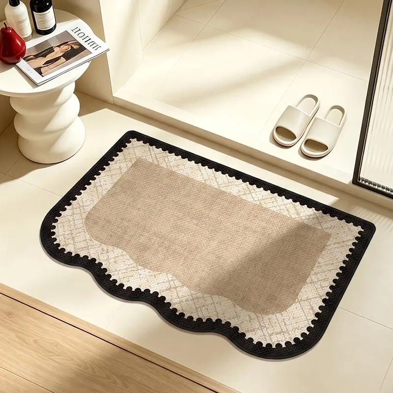 Bathroom Rug, Non-Slip Carpet for Elderly and Kids, Secure Footing, Full Bath Scene Compatibility, Family Safety Essential, Bathroom Mat, Bath Mats For Bathroom Non Slip