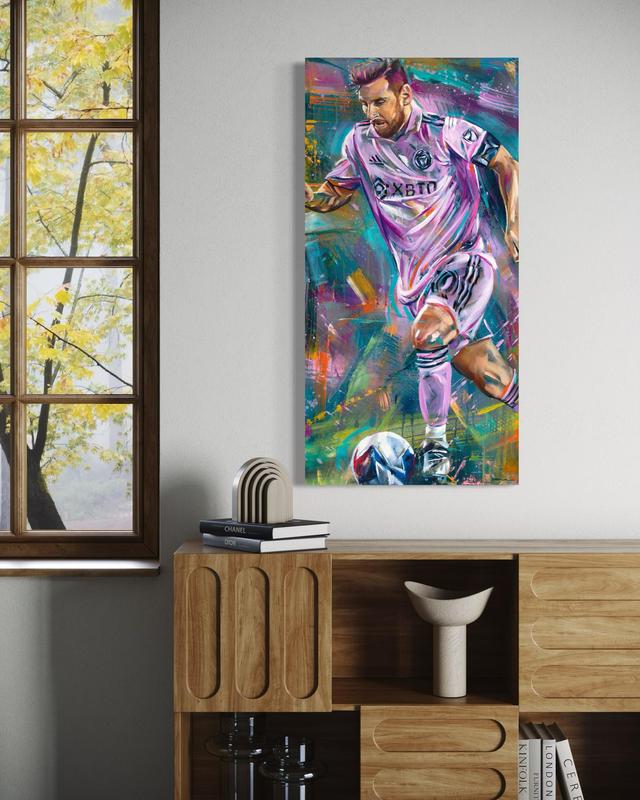 Original Painting: Messi in Miami