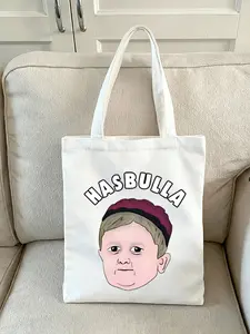 Fashionable Denim Hasbulla Magomedov Women's Beach Shoulder Bags Suitable for outdoor fitness,parties,camping,travel,and everyday shopping.