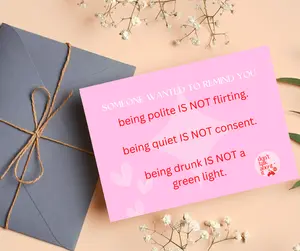 *Anonymous* Petty Postcards- Consent Wasn't Confusing Series