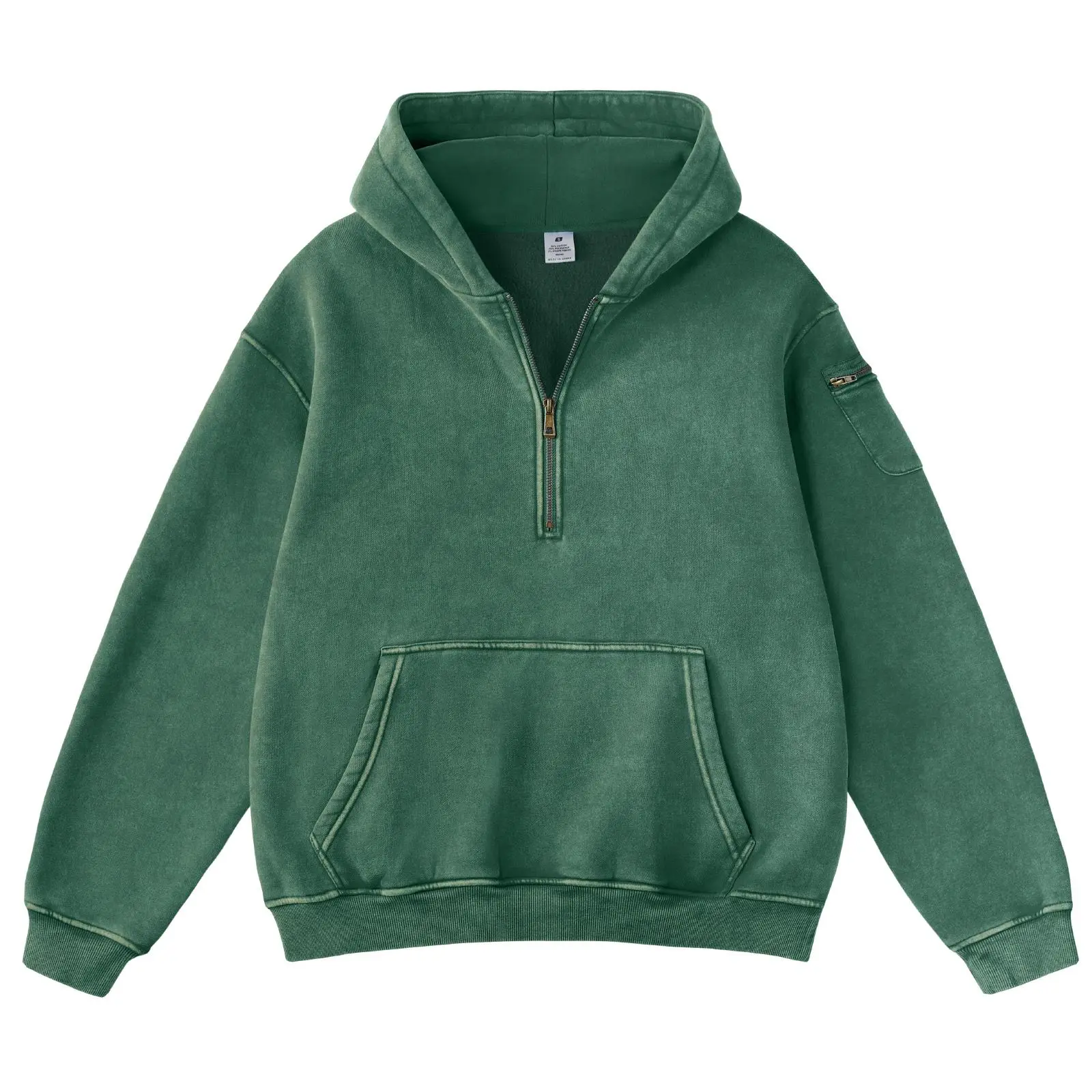 FAIABLE Women's & Men's Oversized Half-Zip Fleece Hoodie - Plain, Casual, Fashion Long-Sleeve Cozy Warm Fall Winter Streetwear Outfits Top,clothes for back to school,first day of school outfits
