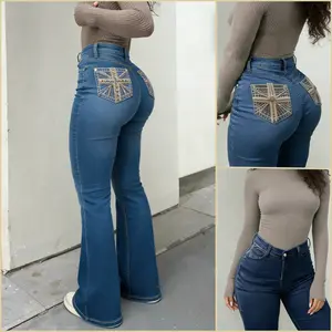 Women's Magic-Sculpting Flared Jeans — Featuring Embroidered Pockets, Butt-Lifting Stretch, and a Slimming Silhouette. Boasting exquisite pocket artistry and high-stretch fabric, they offer a perfect fit for every body type.