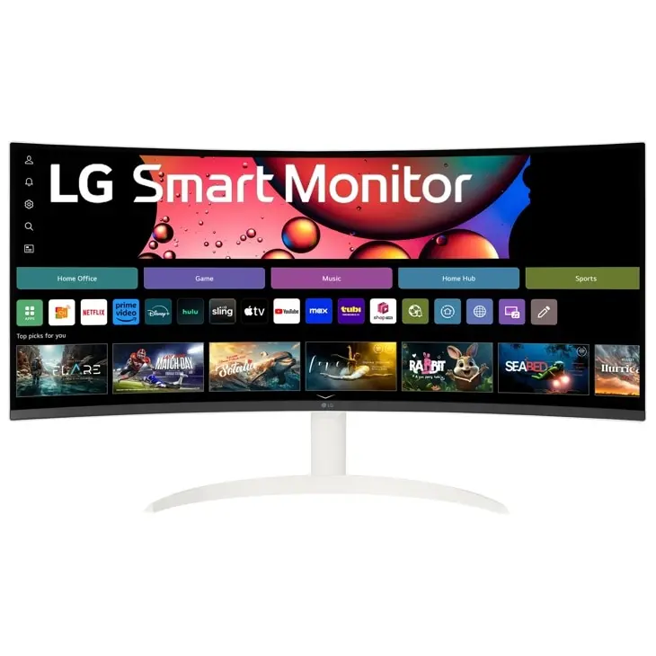 LG 34 Inch Smart Monitor WQHD 21:9 Curved Screen 100Hz with webOS