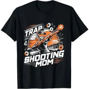 Skeet Trap Shooting accessories Funny Trap Shooting Mom T-Shirt