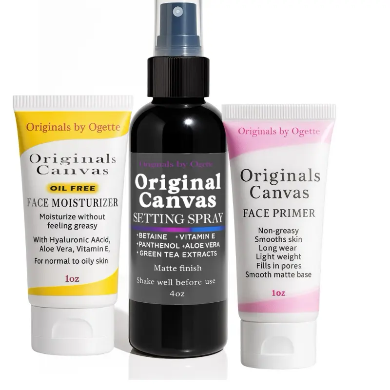 Original Canvas Trio - Face Primer, Face Moisturizer & Matte Setting Spray - 20 oz - Makeup & Cosmetic