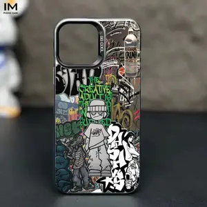 Street art graffiti style + "SO COOL" slogan phone case, compatible with iPhone 17 16 15 14 13 12 11 PRO MAX PLUS,AIR  series - shockproof and drop-resistant design, stylish, lightweight, and durable, a perfect gift for holidays, for friends and fa