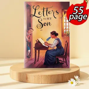 Letter to Son Memory Journal, 55 Pages Guided Writing Book, Share Life Lessons, Love & Family Stories, Perfect Gift for Mother and Son