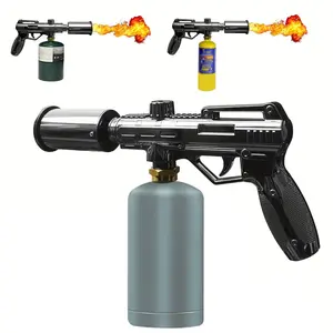 Powerful Propane Torch, Kitchen Cooking Torch, Flamethrower Meater Torch Lighter, Adjustable Blow Torch For Sous Vide Searing Steak, BBQ, Grill, Charcoal Starter(Propane Tank Not Included)