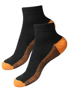 Premium Copper Compression Sport Socks with Cotton Comfort, Designed for Foot Support During Hiking, Running, Training and Everyday Use, Suitable for Both Men and Women for Active & Resting Moments
