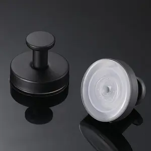 2PCSHeavy Duty Vacuum Suction Cup Hooks for Bathroom & Shower, No Drill Waterproof Reusable Wall Hooks, Stainless Steel Towel Hooks for Shower Glass Door, Tiles, Mirrors, Kitchen, Front Door Wreaths purse rotating organizer