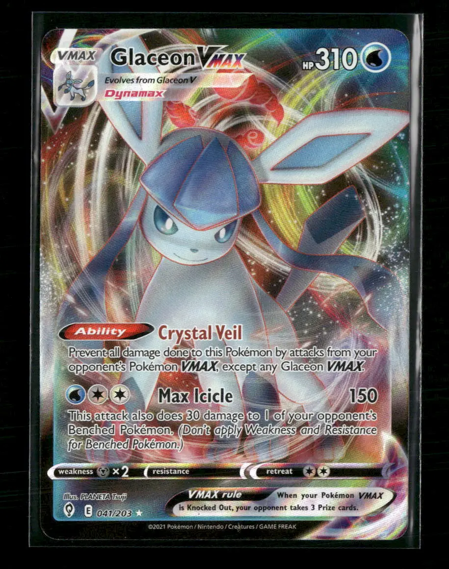 SWSH07: Evolving Skies Glaceon VMAX #041/203