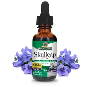 Nature's Answer Alcohol-Free Skullcap Herb Extract Supplement 1-Fluid Ounce liquid | Natural Calming Supplement | Nervous System Support