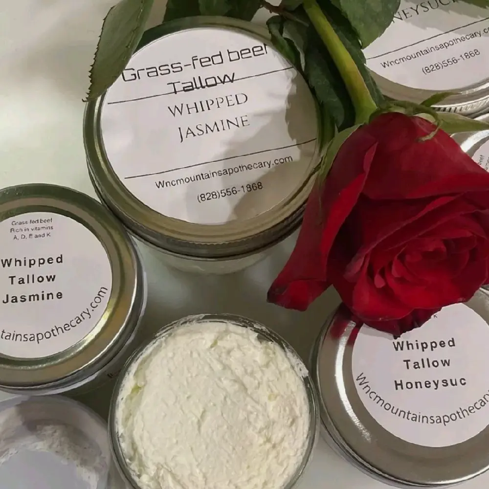 Grass-fed beef tallow, whipped 4 oz. nourishing, moisturizer