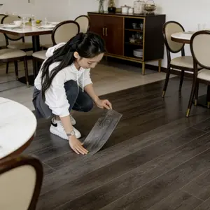 20/40 Self-Adhesive Vintage Wood Grain, Wood Pattern Waterproof Flooring Tiles, Easy to Peel and Stick, Durable PVC Floor, suitable for Home Wall Decoration Renovation, Kitchen Floor, Modern Home Decoration, Floor Covering