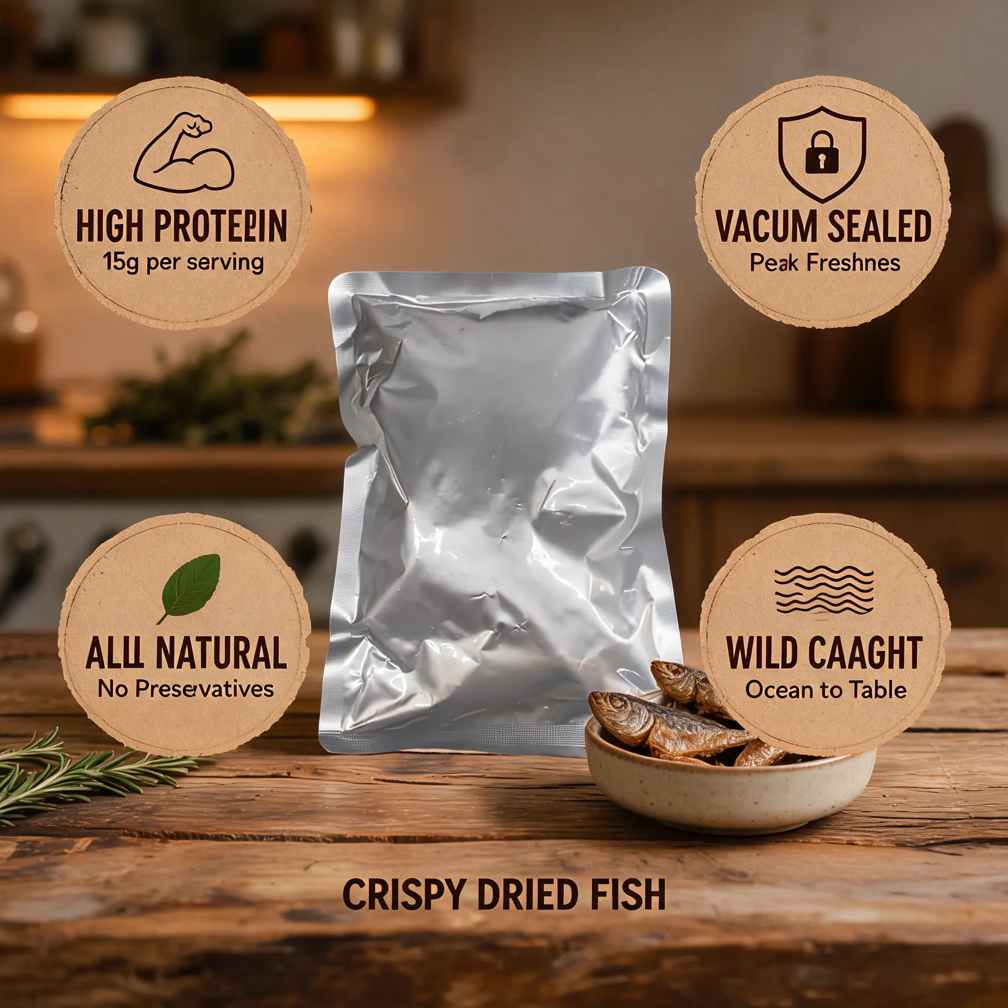 Crispy Small Yellow Croaker | Crunchy Dried Seafood Snack