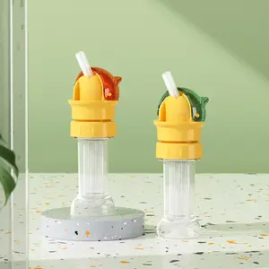 2-in-1 Bottle Cap with Straw – Fits 28mm & 35mm Bottles ,Spill-Proof Cute Drinking Lid,Universal Dual Size Bottle Cap with Straw – Fits Water & Soda Bottles