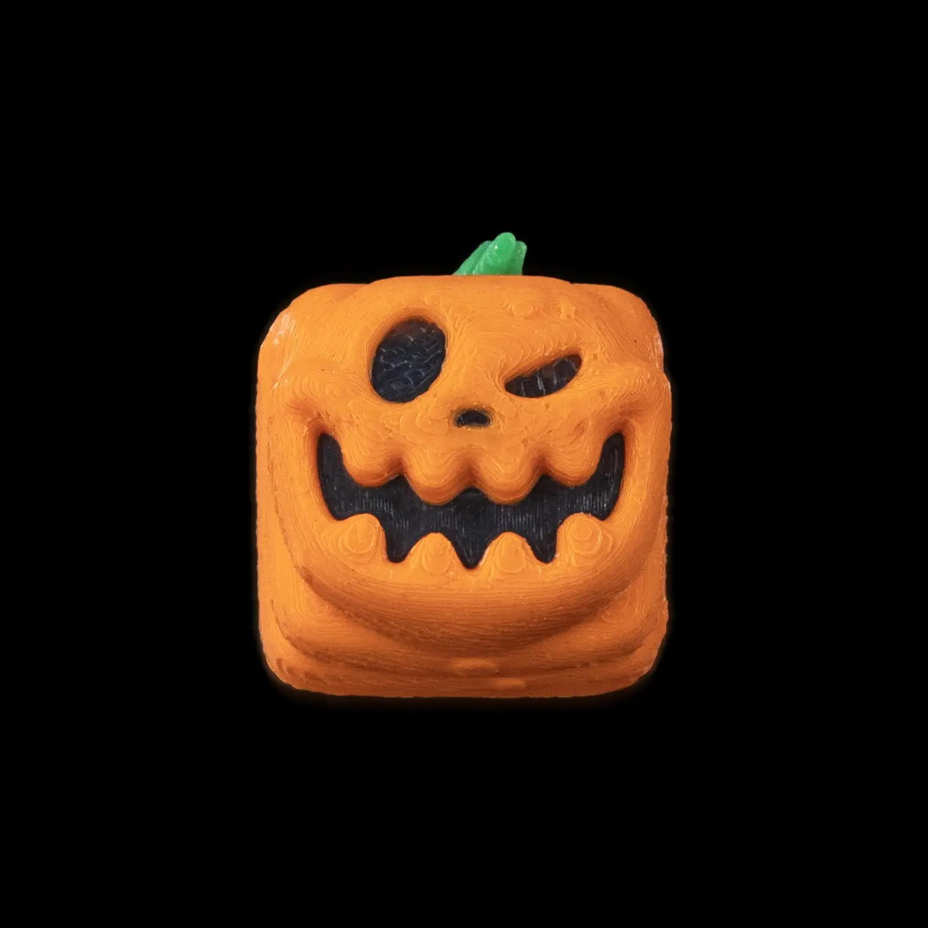 Pumpkin Keycap - Halloween Jack-O'-Lantern Artisan Keycap for Mechanical Keyboards