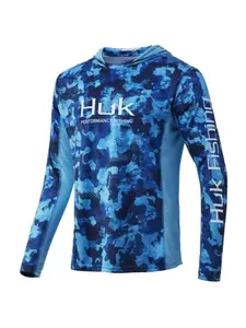 Men's UV-protection hoodie, lightweight, quick-drying, and breathable, suitable for fishing, boating, hiking, construction, landscaping, and more clothing long sleeve outdoor sport hoodie casual  quick-dry sleeve  ocean design performance