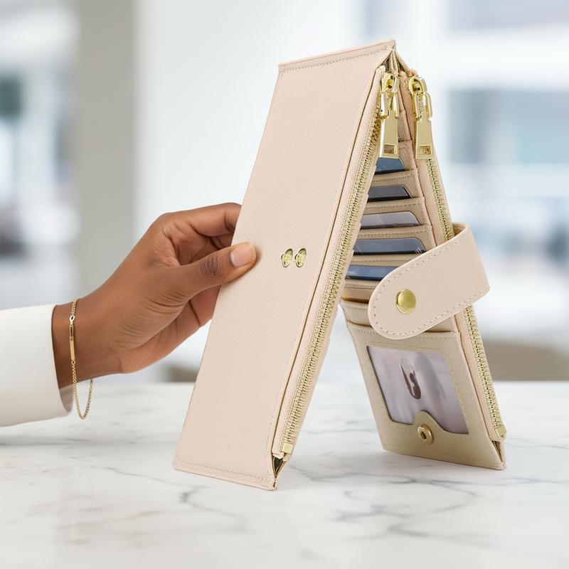 The Everyday Essential: Slim Zipper Wallet That Fits In Any Pocket