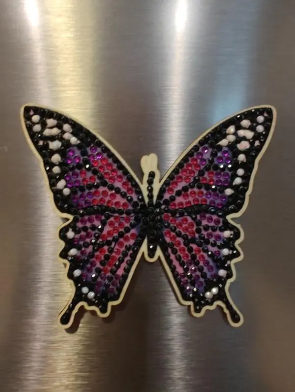 Pink Butterfly Magnet