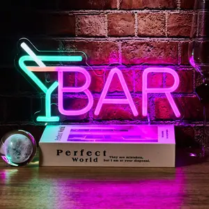 Modern LED Neon Light without Hook, 1 Count USB Powered Decor Neon Sign, Decorative Neon Light For Home Party Bar, Neon Lamps