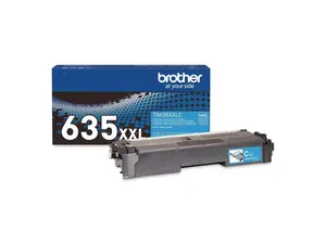 Brother Genuine TN635XXLC Super High Yield Cyan Toner Cartridge, 1 Pack