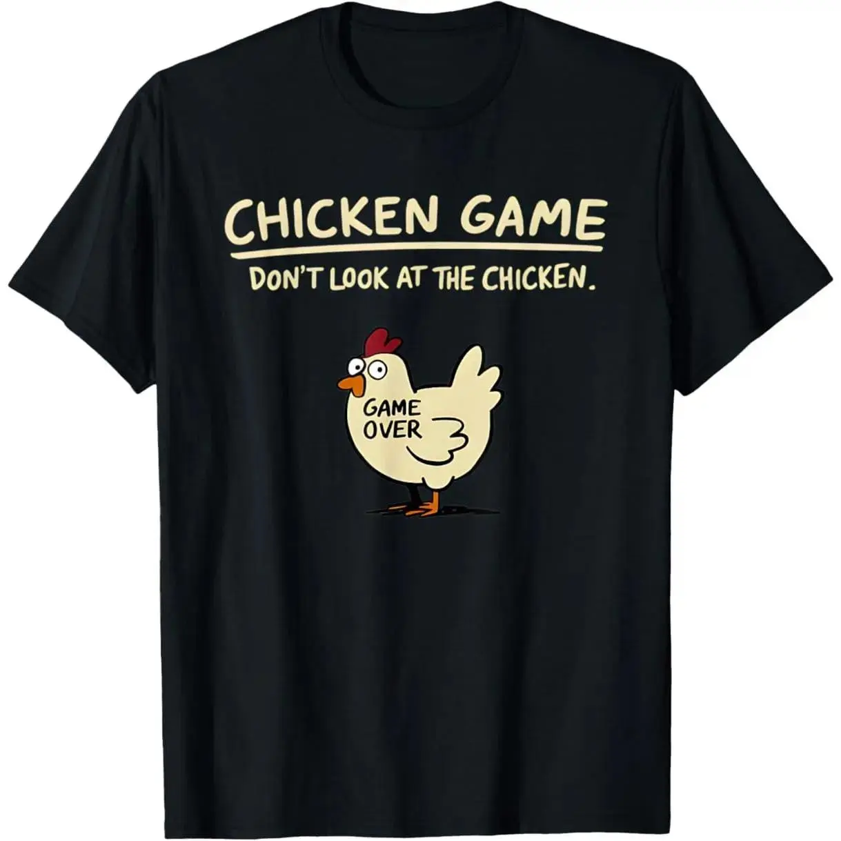 Vintage "Chicken Game" Graphic Tee | Retro Funny Animal Aesthetic T-Shirt | Heavyweight 100% Cotton Premium Top | Trendy Humorous Relaxed Fit Apparel | Soft Unique Sarcastic Gift | Chic Urban Streetwear | Daily Outfit