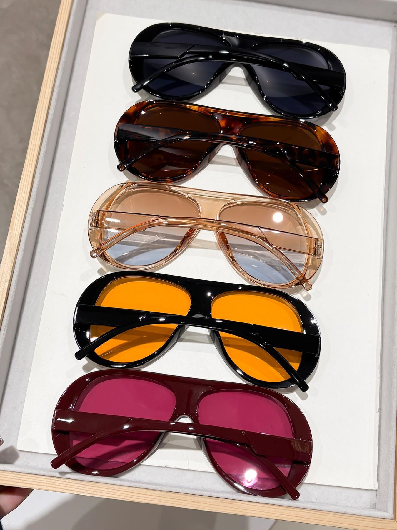 5 Pairs Y2K Street Style Sunglasses for Women, Trendy Plastic Eyewear, Perfect for Beach, Vacation, Driving, Night Out, Stylish Casual Accessories for Every Occasion, UV Protection summerwins