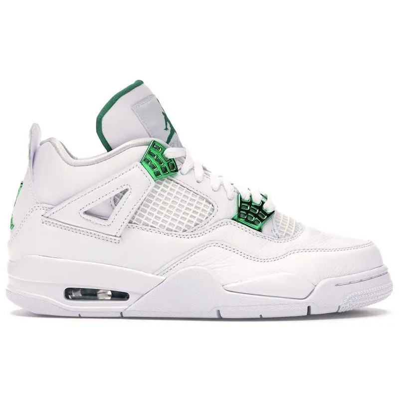 Jordan Men's 4 Retro Metallic Green Basketball Shoes, from StockX