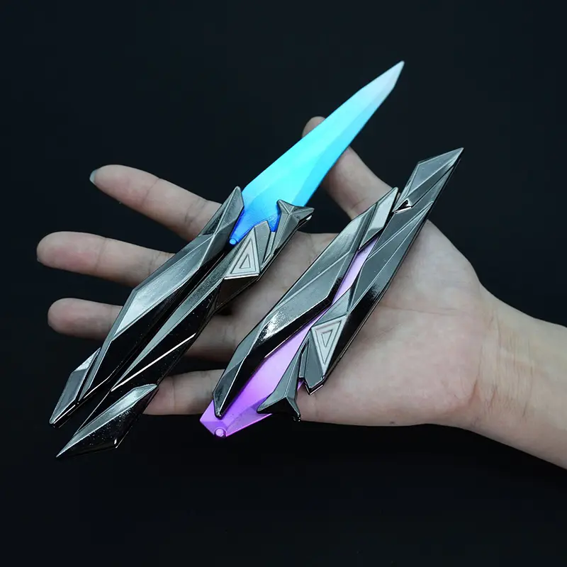 Foldable Butterfly Blade 3D Engraved Collectible Weapon Portable Gear For Cosplay/Gaming Accesso