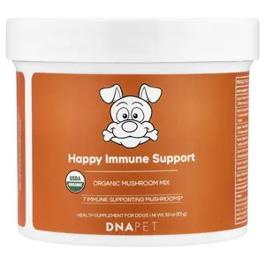 Codeage DNA Pet, Happy Immune Support, Organic Mushroom Mix, For Dogs, 3.5 oz (101 g)
