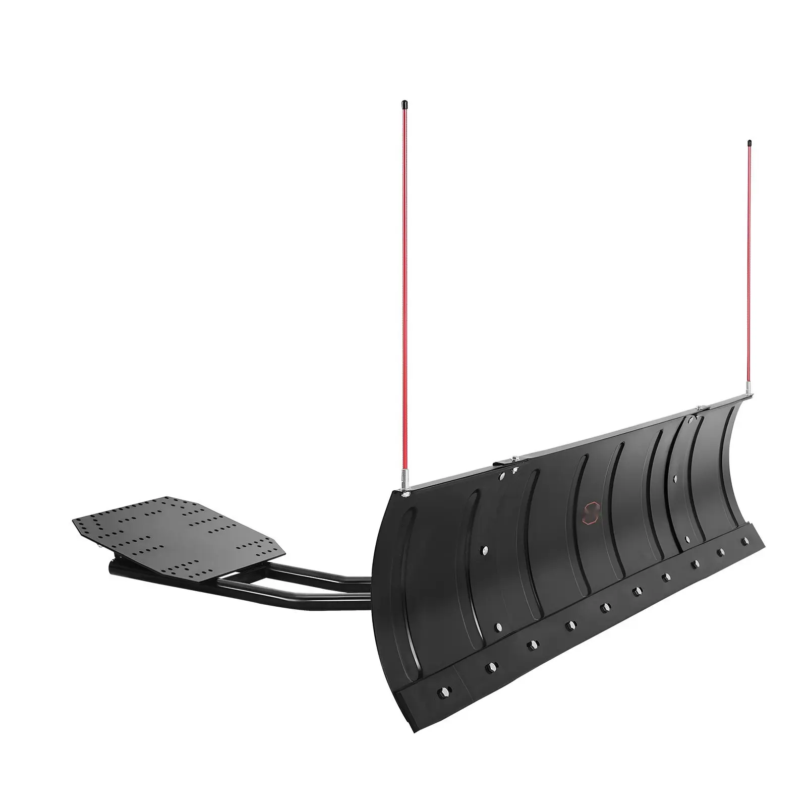 Adjustable Snow Plow Blade Kit 43/72-Inch For UTV And ATV, Universal Fit, Heavy-Duty Snow Removal Plow System With Mounting Hardware, Easy Lift Handle, Durable Steel Construction For Winter Clearing