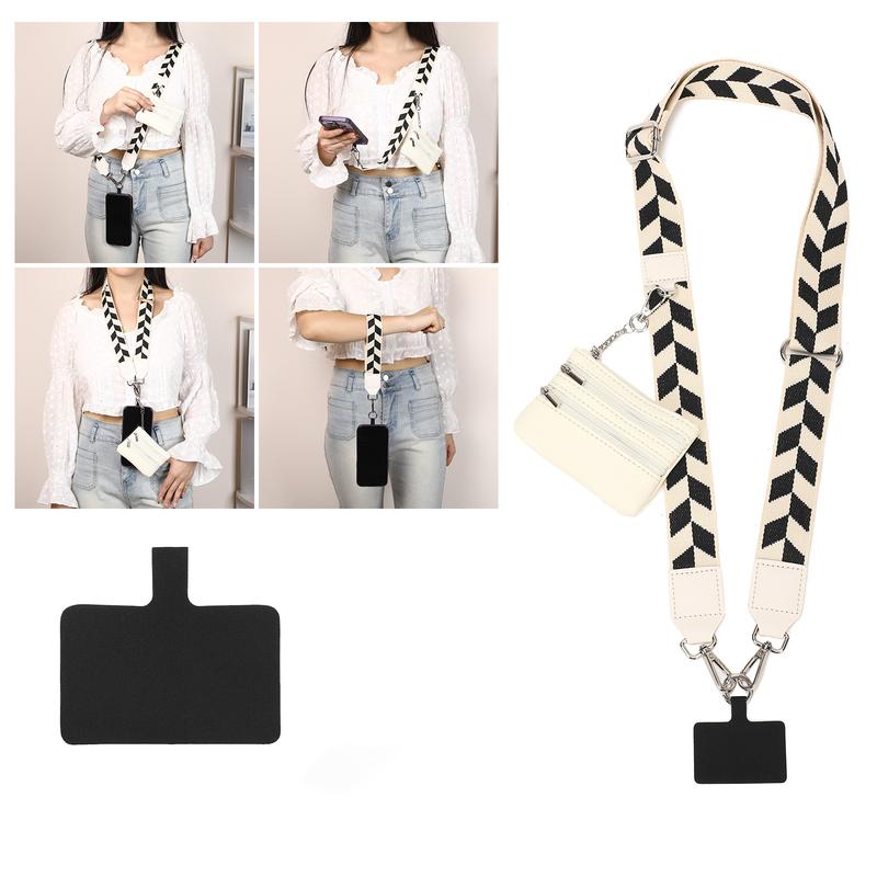 Clip and Go Strap for Phone With Wallet Crossbody, Phone Strap With Wallet, Phone Strap Crossbody With Zipper Pouch Wallet, Adjustable Mobile Phone Strap, Valentine's Day Gifts,New Year Gifts