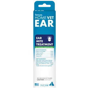 TropiClean HomeVet Ear Mite Treatment for Pets