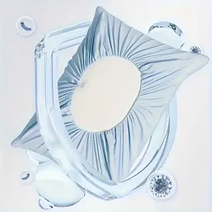 4-piece set of soft disposable travel pillowcases, made of thick non-woven fabric